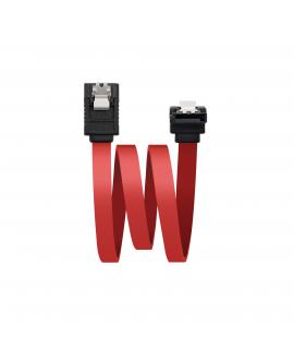 Nanocable Cable Datos SATA Acodado con Anclajes 0.50m - Color Rojo