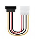 Nanocable Cable SATA Alimentacion Acodado 5.25" Molex 4pin Macho a SATA Hembra OEM 0.16m