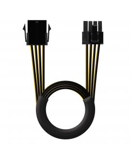 Nanocable Cable de Alimentacion Alargador para Tarjeta Grafica PCI-E Molex 8pines Hembra a PCI-E Molex 6+2pines Macho 0.50m