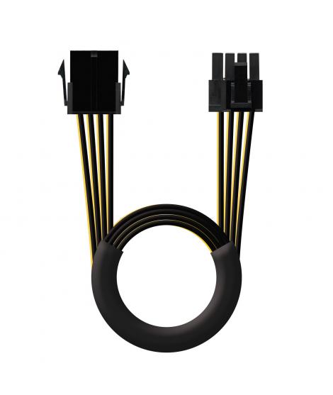 Nanocable Cable de Alimentacion Alargador para Tarjeta Grafica PCI-E Molex 8pines Hembra a PCI-E Molex 6+2pines Macho 0.50m
