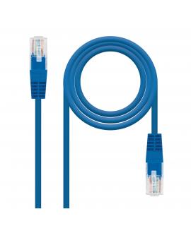 Nanocable Cable de Red Latiguillo RJ45 Cat.5e UTP AWG24 0.50m - Color Azul