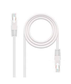 Nanocable Cable de Red Latiguillo RJ45 Cat.6 UTP AWG24 0.50m - Color Blanco