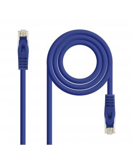 Nanocable Cable de Red Latiguillo RJ45 LSZH Cat.6a UTP AWG24 0.50m - Color Azul