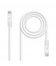 Nanocable Cable de Red Latiguillo RJ45 LSZH Cat.6a UTP AWG24 0.50m - Color Blanco