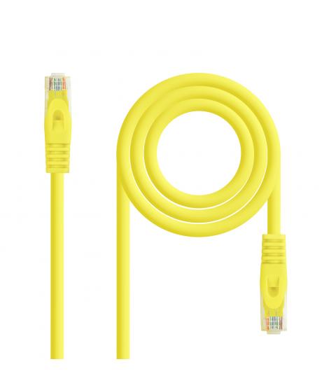 Nanocable Cable de Red Latiguillo RJ45 LSZH Cat.6a UTP AWG24 0.50m - Color Amarillo