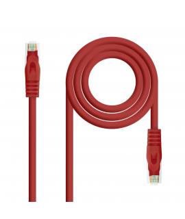 Nanocable Cable de Red Latiguillo RJ45 LSZH Cat.6a UTP AWG24 2m - Color Rojo