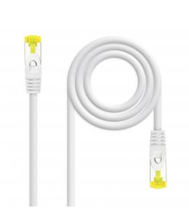 Nanocable Cable Red Latiguillo RJ45 LSZH CAT.6A SFTP AWG26 - 25 cm - Color Blanco