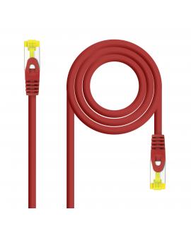 Nanocable Cable de Red Latiguillo RJ45 LSZH Cat.6a SFTP AWG26 0.50m - Color Rojo