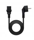 Nanocable Cable de Alimentacion CPU - Shucko CEE7 Macho a C-13 Hembra 1.50m - Color Negro