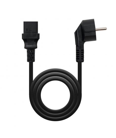 Nanocable Cable de Alimentacion CPU - Shucko CEE7 Macho a C-13 Hembra 3m - Color Negro