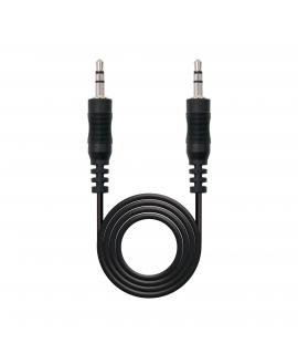 Nanocable Cable Audio Estereo Jack 3.5mm Macho a Jack 3.5mm Macho 3m - Color Negro