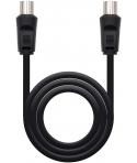 Nanocable Cable de Antena TV 75 OHM Macho/Hembra 1.80m - Color Negro