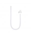 Nanocable Organizador de Cables Flexible 25mm - Longitud 1m - Color Blanco