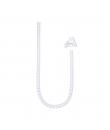 Nanocable Organizador de Cables Flexible 25mm - Longitud 2m - Color Blanco