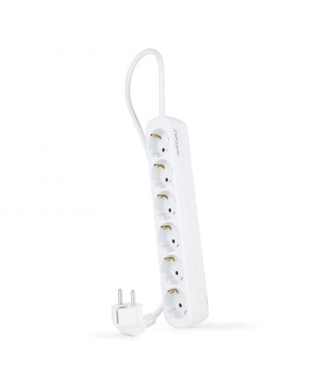 Nanocable Regleta 6 Tomas - 1.4m - Color Blanco
