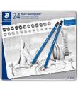 Staedtler Mars Lumograph 100 Pack de 12 Lapices de Grafito - Resistencia a la Rotura - Graduaciones Surtidas