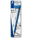 Staedtler Mars Lumograph 100 Pack de 6 Lapices de Grafito - Resistencia a la Rotura - Graduaciones Surtidas