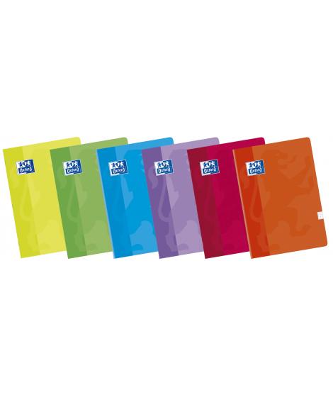 Oxford Classic Pack de 10 Libretas Grapadas Formato A5+ Cuadriculado 4x4mm - 48 Hojas con Margen - Tapa Blanda Plastificada - Co