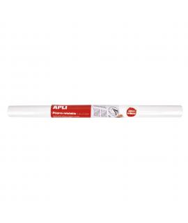 Apli Pizarra Blanca Adhesiva en Rollo 500x450 - Facil de Cortar y Pegar - Ideal para Presentaciones y Notas - Color Blanco