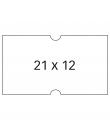 Apli Etiquetas Blancas para Maquinas Etiquetadoras de Precios de 1 Linea - Tamaño 21 x 12mm - Pack de 6 Rollos con 1000 Etiqueta