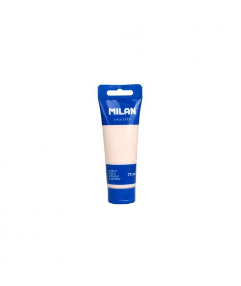 Milan Tubo de Pintura Acrilica 75ml - Pigmentos de Alta Calidad - Mezclable - Color Rosa Palido