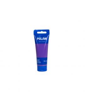 Milan Tubo de Pintura Acrilica 75ml - Pigmentos de Alta Calidad - Mezclable - Color Violeta