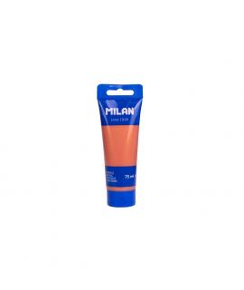 Milan Tubo de Pintura Acrilica 75ml - Pigmentos de Alta Calidad - Mezclable - Color Cobre