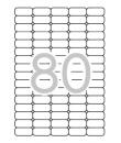 Apli Etiquetas Blancas Removibles 35.6 x 16.9mm 25 Hojas