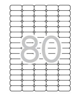 Apli Etiquetas Blancas Removibles 35.6 x 16.9mm 25 Hojas