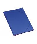 Dohe Carpeta Clasificadora 12 Departamentos - Formato Folio - Carton Plastificado - Cierre con Gomas - Color Azul