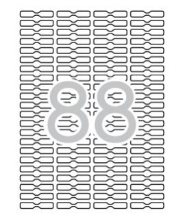 Apli Etiquetas Blancas Removibles Joyeria 45.0 x 8.0mm 25 Hojas