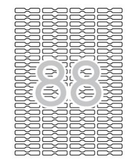 Apli Etiquetas Blancas Removibles Joyeria 45.0 x 8.0mm 25 Hojas