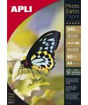 Apli Papel Fotografico Photosatin A4 240g 60 Hojas