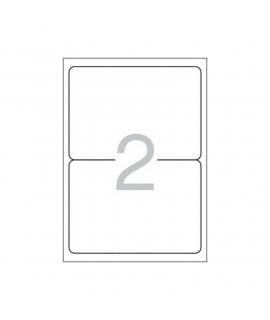 Multi3 Pack de 200 Etiquetas Blancas Cantos Redondeados Tamaño 199,6x144,5mm con Adhesivo Permanente para Multiples Usos