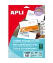 Apli Tarjetas de Visita Microperforadas Mate 200g 10 Hojas