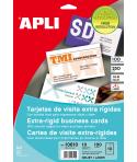 Apli Tarjetas de Visita Cantos Rectos Mate 250g 10 Hojas