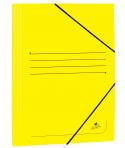 Mariola Carpeta de Carton Estucado con Solapas Folio 500grm2 - Medidas 34x25x1cm - Cierre con Goma Elastica - Color Amarillo