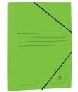 Mariola Carpeta de Carton Estucado con Solapas Folio 500grm2 - Medidas 34x25x1cm - Cierre con Goma Elastica - Color Verde