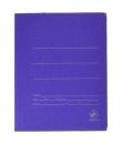 Mariola Carpeta de Carton con Bolsa Folio 500gr/m2 - Medidas 34x25x1cm - Cierre con Goma Elastica - Color Azul Mate