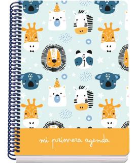 Dohe Agenda Infantil Espiral A5 Perpetua - Interior Perpetuo - 120 Hojas 70g/m2 - Cubierta de Cartulina Impresa Plastificada - T