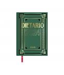 Dohe Dietario Anual Cuarto - Dia Pagina - Fabricado en Geltex con Carton Contracolado - Tamaño 15x21cm - Color Verde