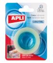 Apli Cinta Adhesiva Crystal - 19mm x 33m - Transparente y Resistente