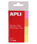 Apli Pack de 160 Indices Adhesivos de Papel 50x20mm - 40 Indices por Color - Faciles de Despegar - Organiza Tus Documentos - Col