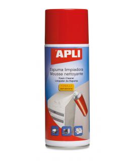 Apli Espuma Limpiadora Antiestatica - 400ml - Limpieza Externa de Aparatos Electronicos - Mejora El Rendimiento y Prolonga la Vi