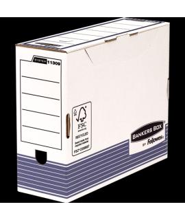 Bankers Box Caja de Archivos Tamaño A4 Fastfold - Certificacion FSC - Medidas Internas 26x10x31.50cm - Medida Del Lomo 100mm