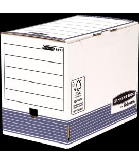 Bankers Box Caja de Archivos Tamaño A4 Fastfold - Montaje Automatico - Certificacion FSC - Dimensiones Internas 26x20x31.50cm