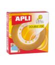 Apli Cinta Adhesiva de Doble Cara 15 mm x 10 m - Transparente