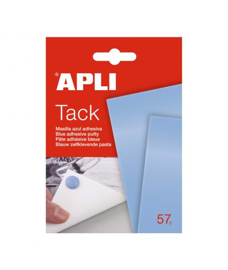 Apli Tack Masilla Azul 57g - Reutilizable - No Deja Residuos - Facil de Moldear Azul