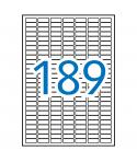 Apli Etiquetas Blancas Opacas 25.4 x 10.0mm 20 Hojas