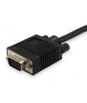 Equip Cable VGA Alargador MachoHembra - Longitud 20m - Color Negro